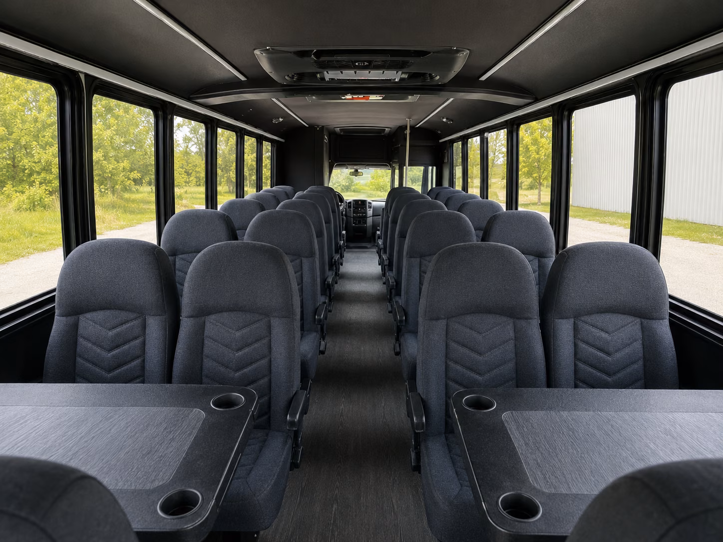 hayward 15 passenger minibus inside