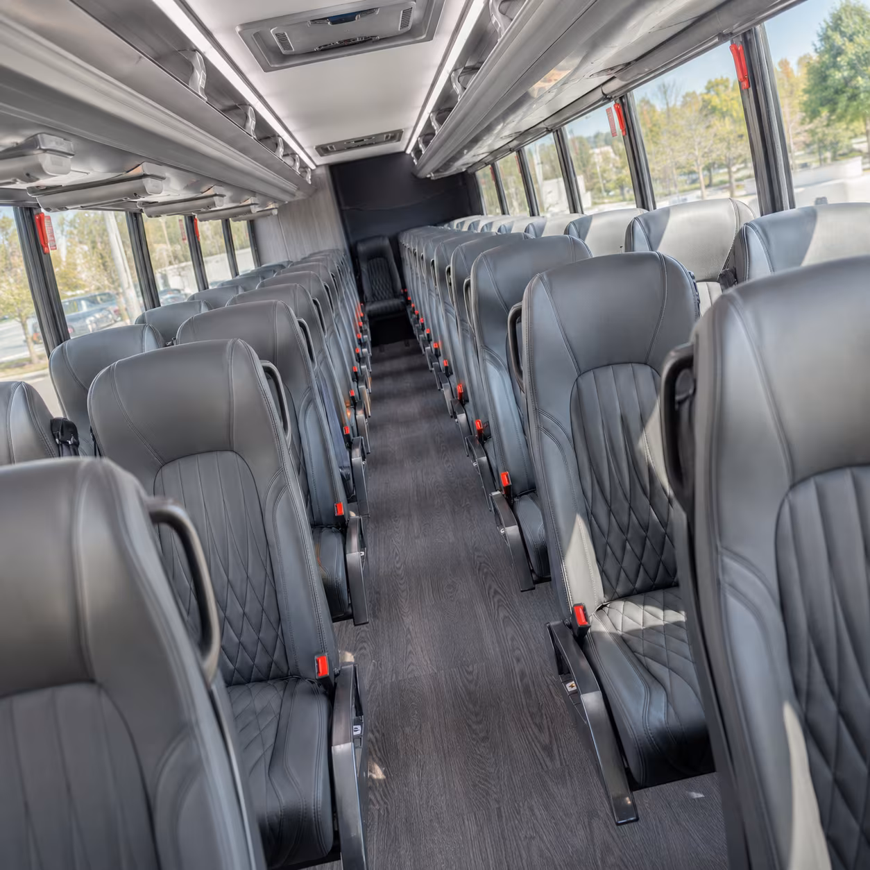 hayward 25 passenger minibus inside