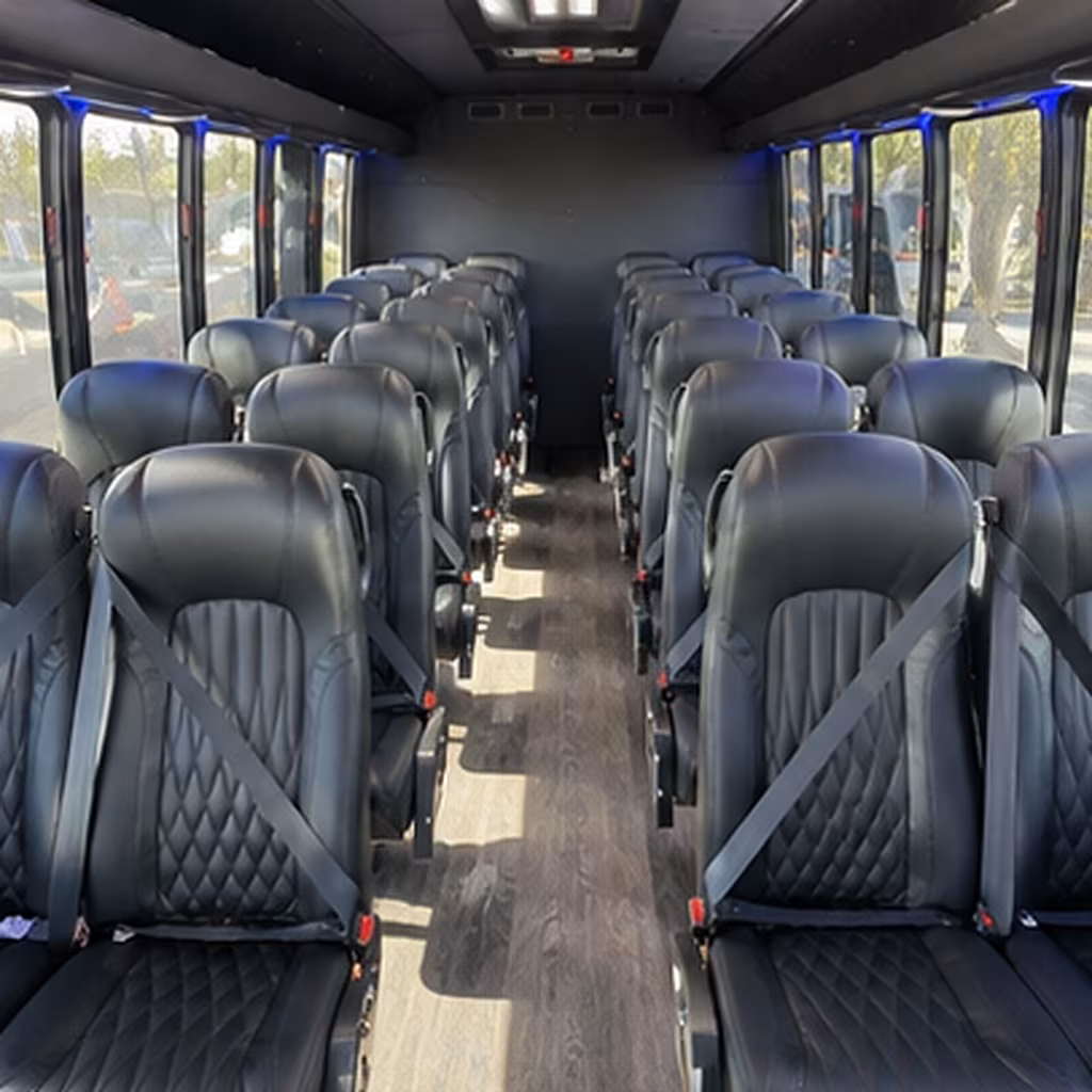 hayward 25 passenger minibus interior