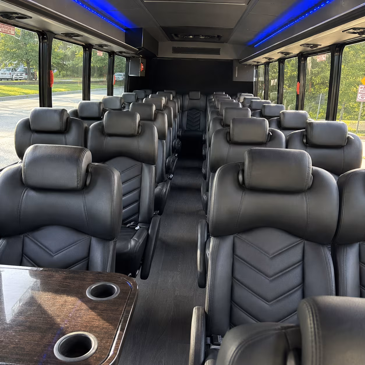 hayward 28 passenger minibus interior