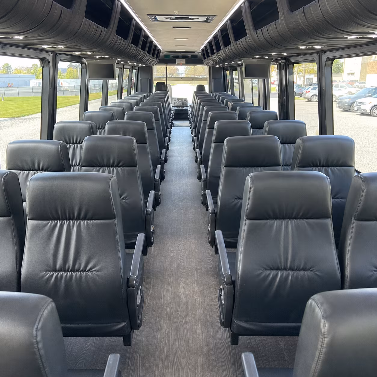 hayward 35 passenger minibus interior
