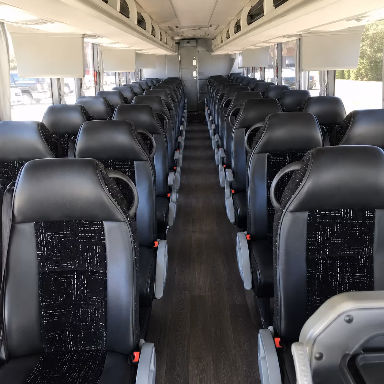 hayward 56 passenger charter bus inside